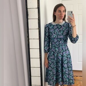 VTG Floral cottagecore dress M.C.S. Ltd small xsmall medium
